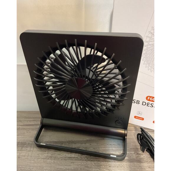 Desk USB 3 Speed Mini Fan USB-C Corded Folding Plug In USB - Picture 3 of 7